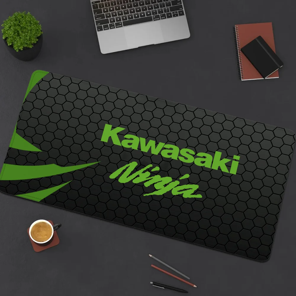 Gamer Cabinet Kawasakis Desk Accessories Extended Pad Gaming Mats Mouse Mat Pc Setup Accessories Mousepad Anime Keyboard Offices