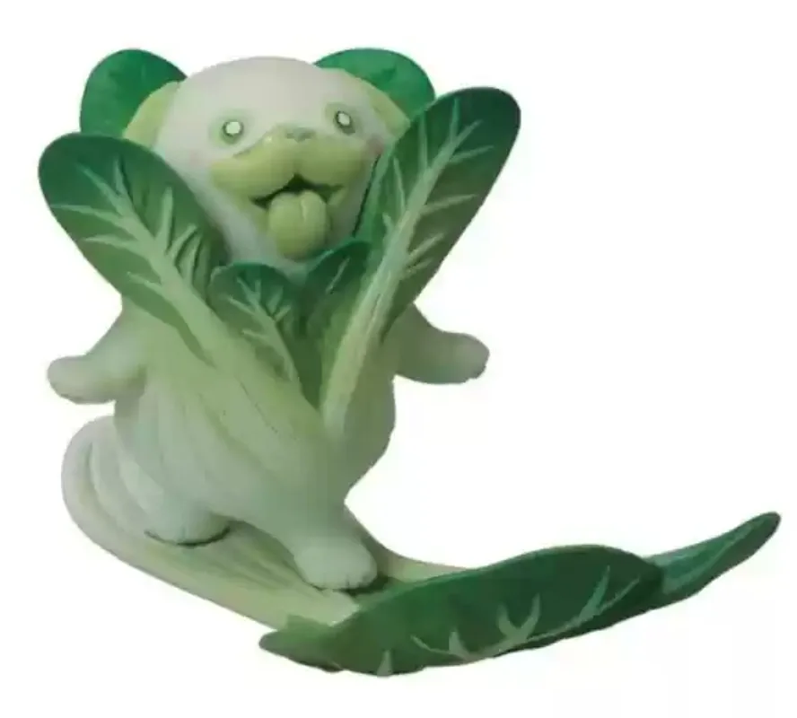 STASTO Japan Gashapon Figure Anime Cute Vegetable Fairy Animal Dogs Mini Model Action Figurine Capsule Toys Creative Gift