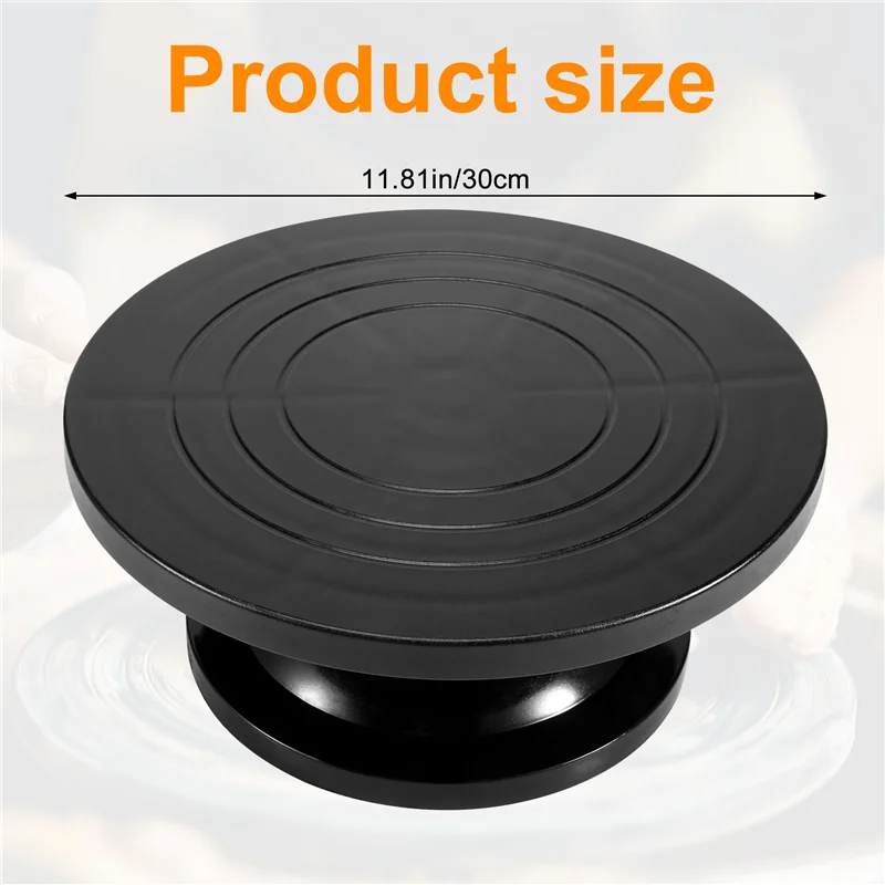YWDZ-30Cm Pottery Wheel Modelling Platform Sculpting Turntable Model Making Clay Sculpture Tools Round Rotary Turn Plate Pottery