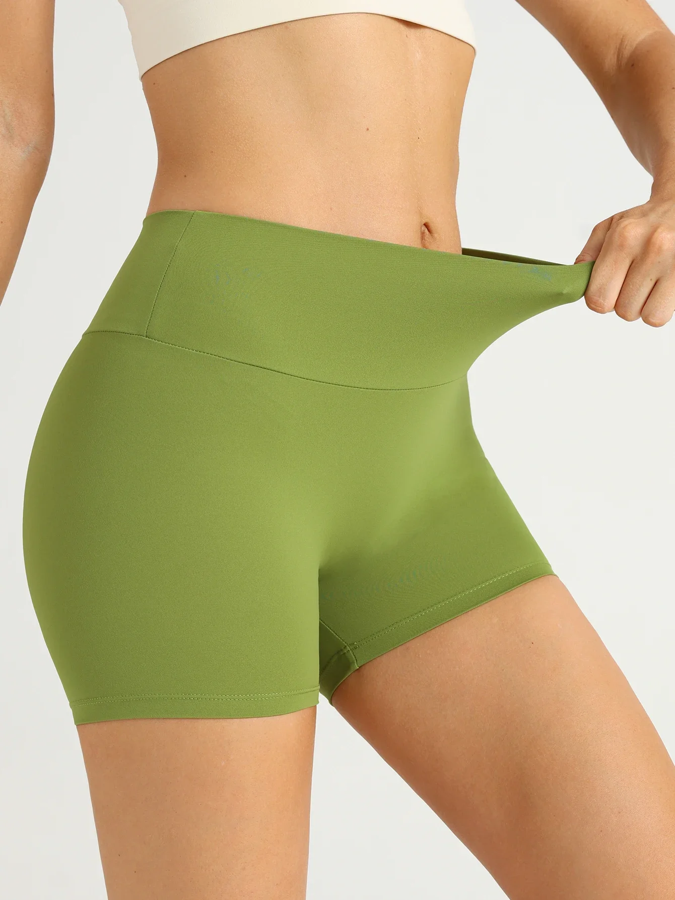 Women's High Waisted Yoga Shorts Butt Lifting Tummy Control Workout Fitness Running Stretchy Booty Lift Leggings Gym Activewear