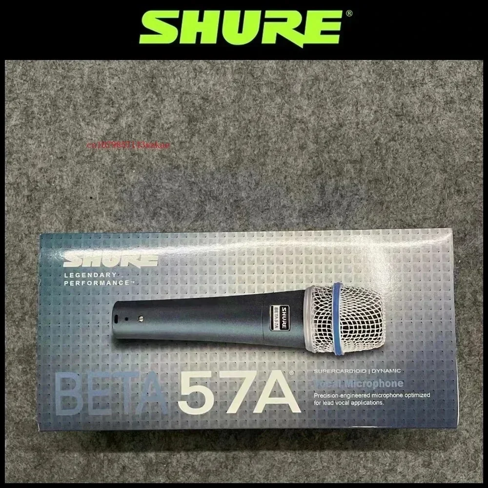 SHURE BETA 57A Wired Microphone Dynamic Cardioid Studio Home Record Handle Mic for Karaoke Music Stage Performance Live Mic