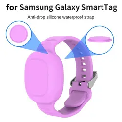 Samsung Galaxy smarttag用のシリコンリストバンド,軽量,GPSトラッカー用