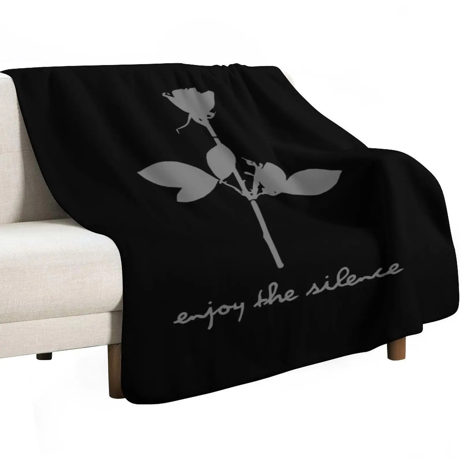 Enjoy the silence Throw Blanket Blankets For Bed Retros Summer Beddings Fashion Sofas Loose Stuffeds Blankets