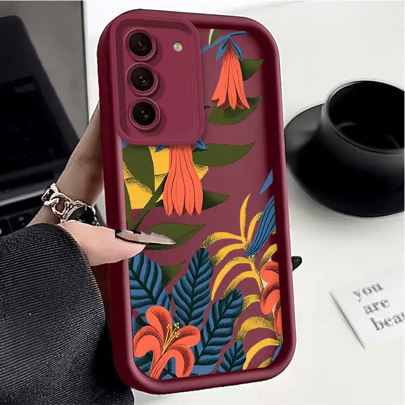 S22 Colorful Rainforest Sky Eye Ladder Phone Case For Samsung Galaxy S30 S24 S23 S23FE S22Plus S21PRO S21 S21Plus S21FE S20FE