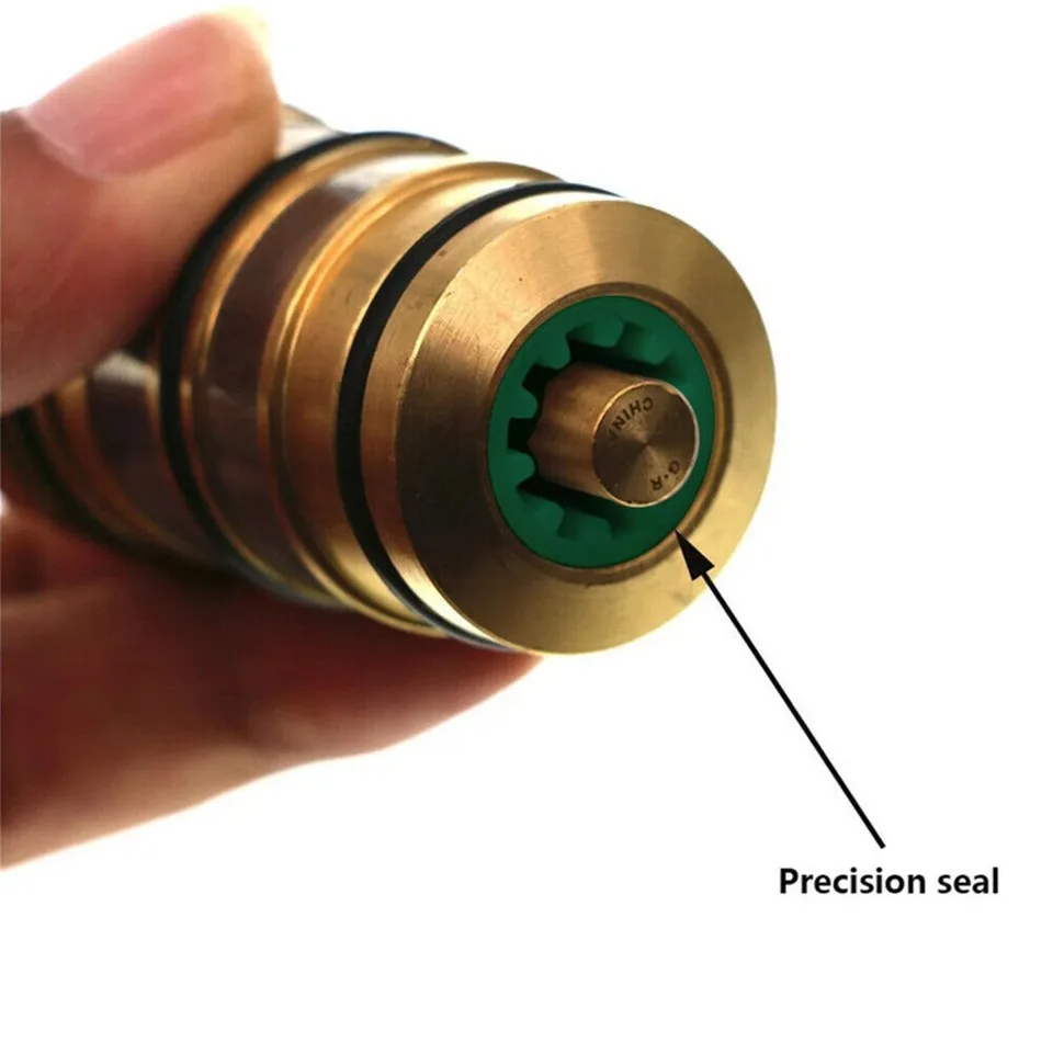 Brass Thermostatic Shower Mixer Valve Core – Replacement Cartridge, 20-48°C Range, 38°C Safety Stop, Brass Construction