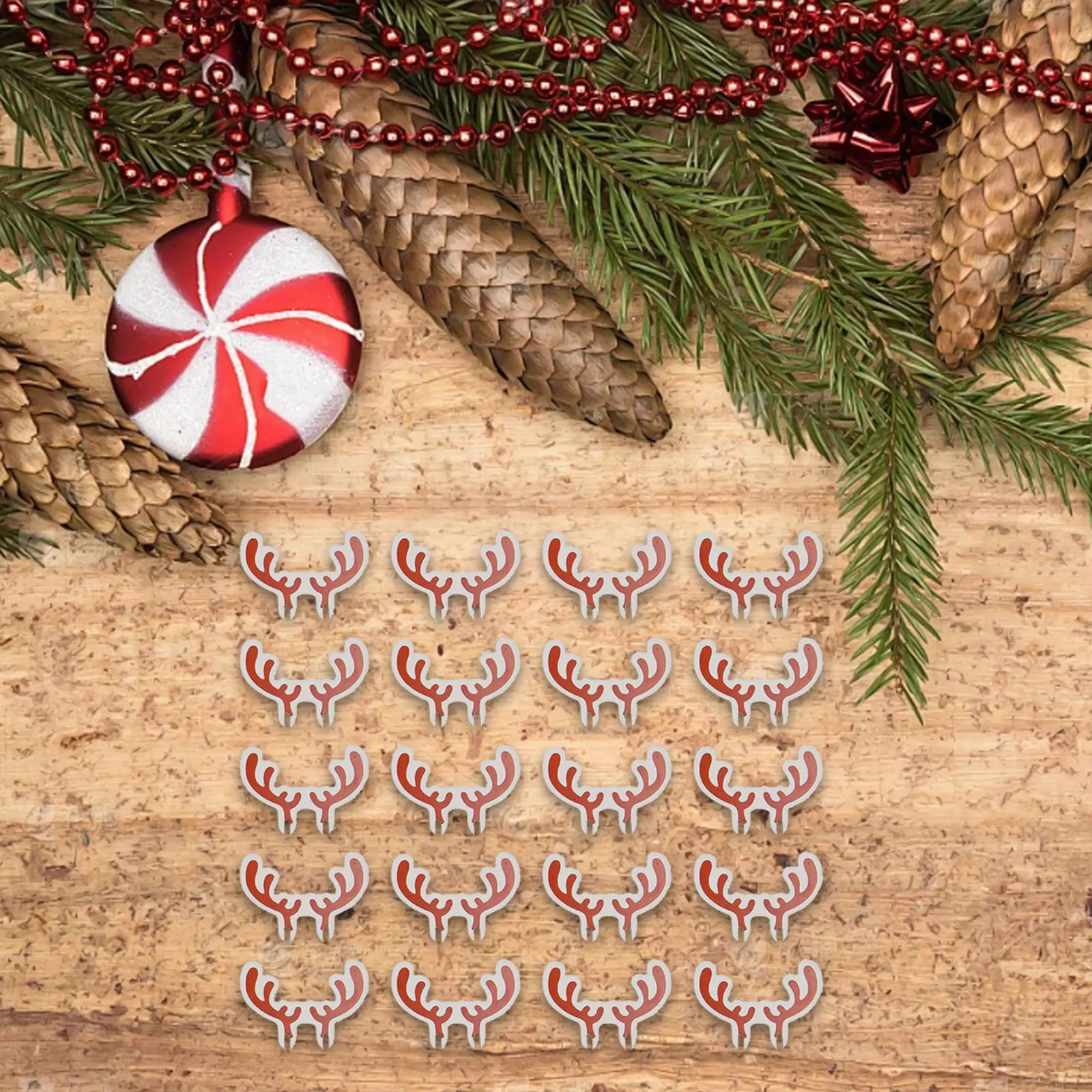 20pcs แก้วไวน์คริสต์มาสตกแต่ง Santa หมวก Xmas Tree Snowman ถ้วยการ์ดหน้าแรกตาราง Place Decor Navidad ใหม่ปี 2025