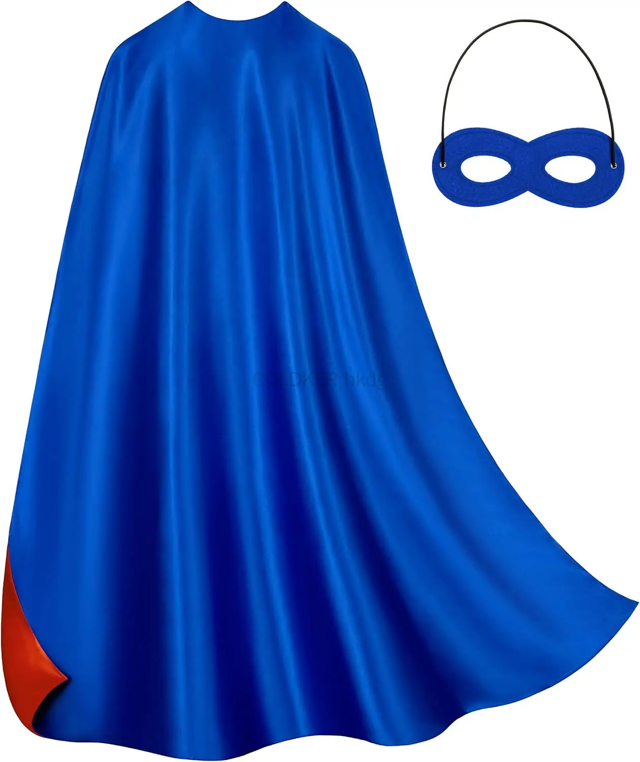 

Adult Hero Cape Mask Set Double-Sided Halloween Capes and Masks for Men Women Dress Up Parties