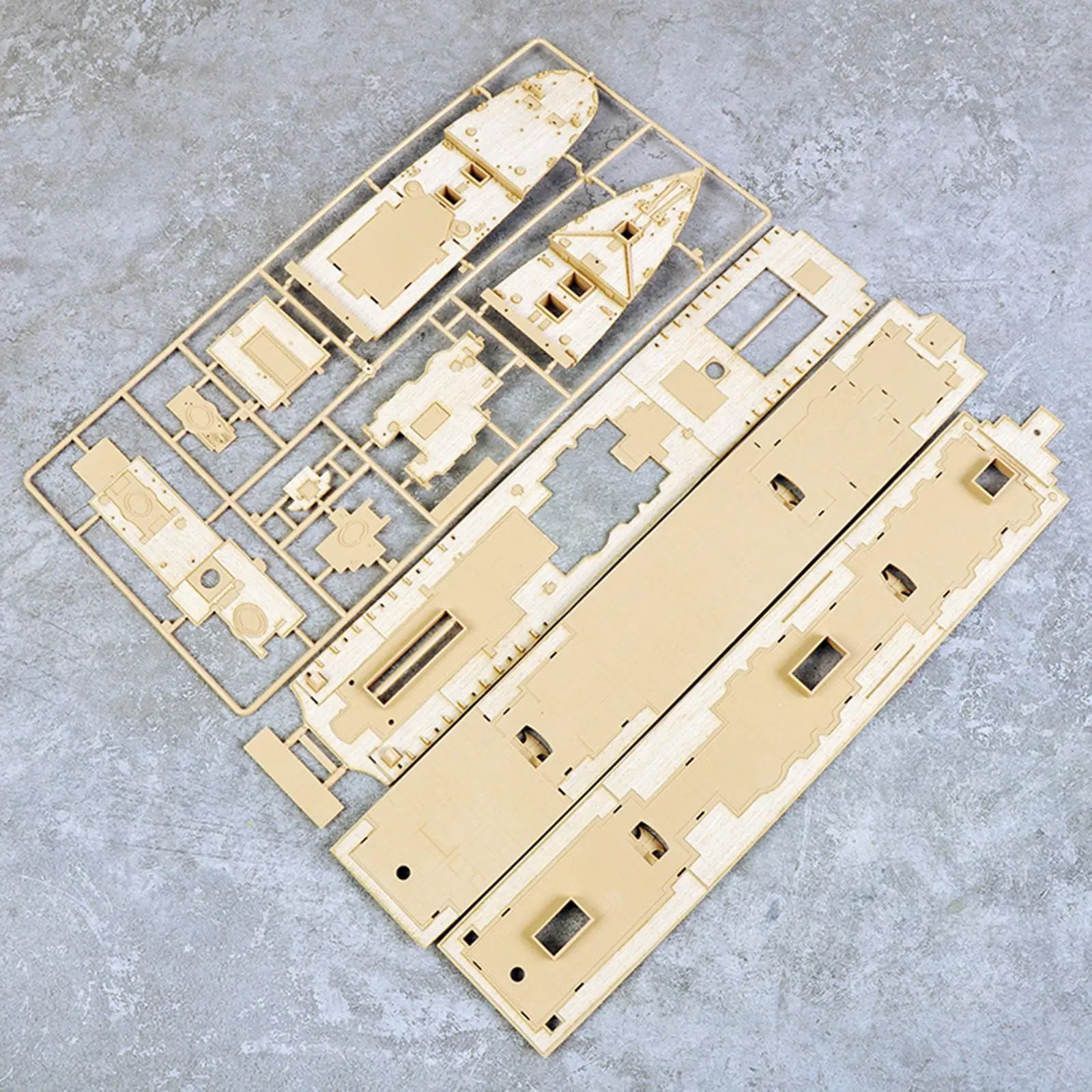Aircraft Carrier Playset Wood Deck Replacement for 1 400 Academy 14215 Ship Model Building Kit