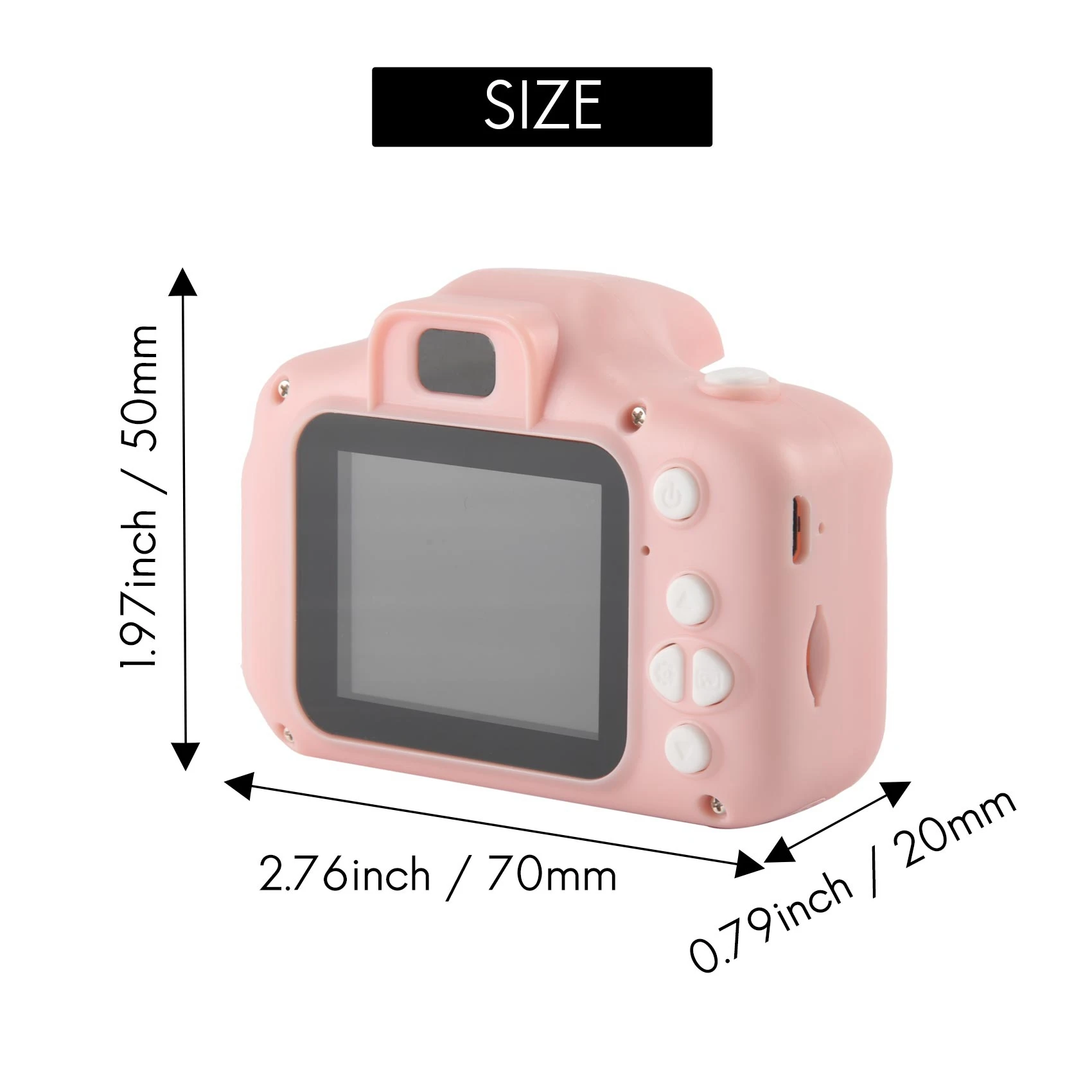 Selfie Kids Camera,Toddler Best Birthday Gifts Dual Camera for Kids Age 3-10,with 32GB SD Card, Christmas Kids Toy(Pink)