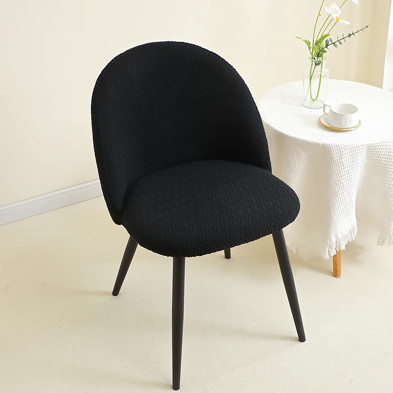 1/2 Stück Jacquard-Stuhlhussen für Esszimmer, Entenschnabel-Stuhlbezug, niedrige Rückenlehne, gebogener Sitz, Schonbezug, schmutzabweisend, für Zuhause, Bankett, Hochzeit – Detail 14