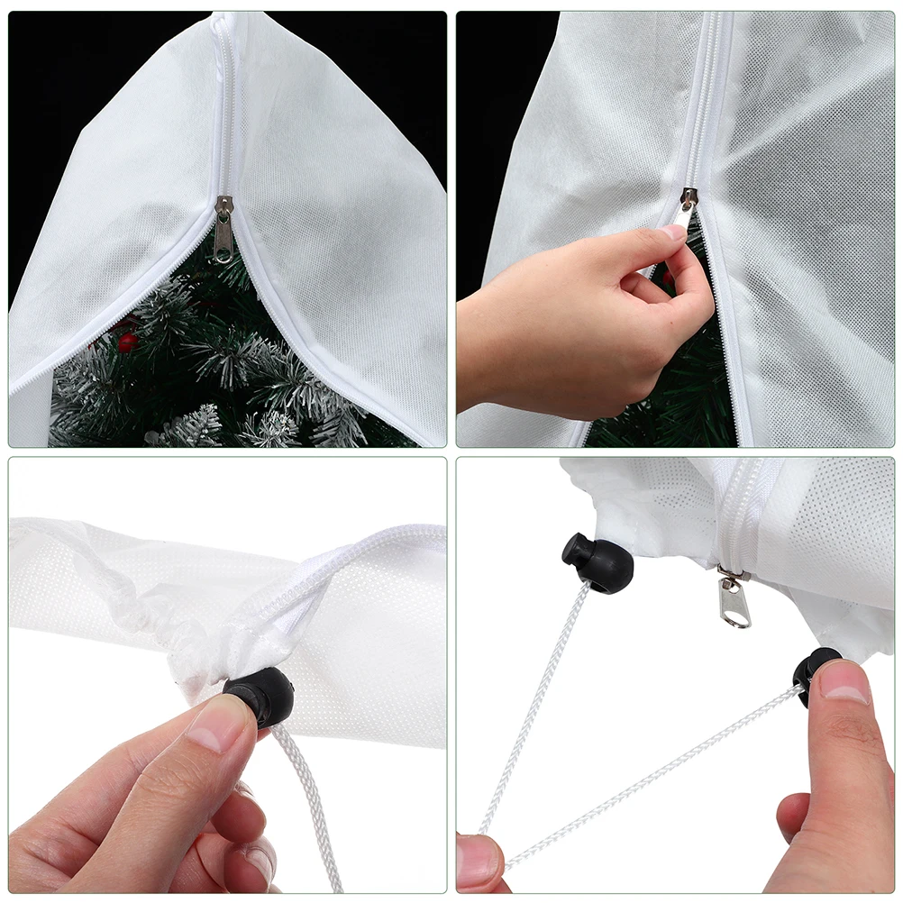 

Non-Woven Fabric Plant Cover Thick Frost Protection Drawstring Outdoor Winter Plant Protector Frost Protection for Trees