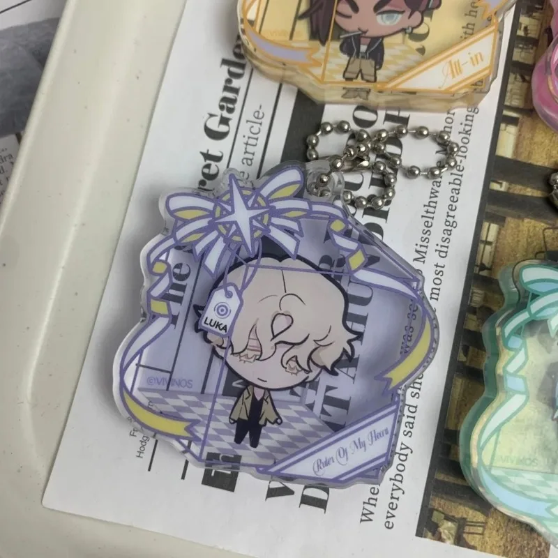 Anime Alien Dance Surrounding Acrylic Keychain Mizi‌ Sua‌ Till‌ Color Window Hanging Pendants Decorative Keyring Display Goods