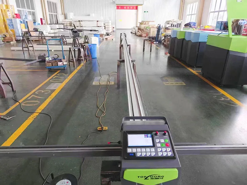 1000x1000 mm Portable CNC Plasma Cutting Machine With Oxy Flame Torch Automatic Torch Heigh Control Pantograph Cross Bow