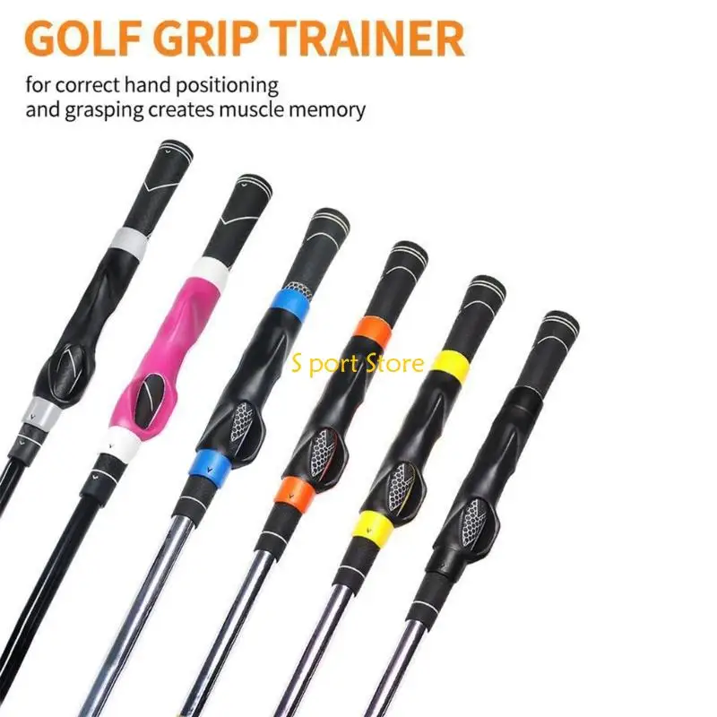 

U2JB Ergonomic Golf Trainings Tool Multifunction Golf Training Grip Corrector for Correct Hand Positioning