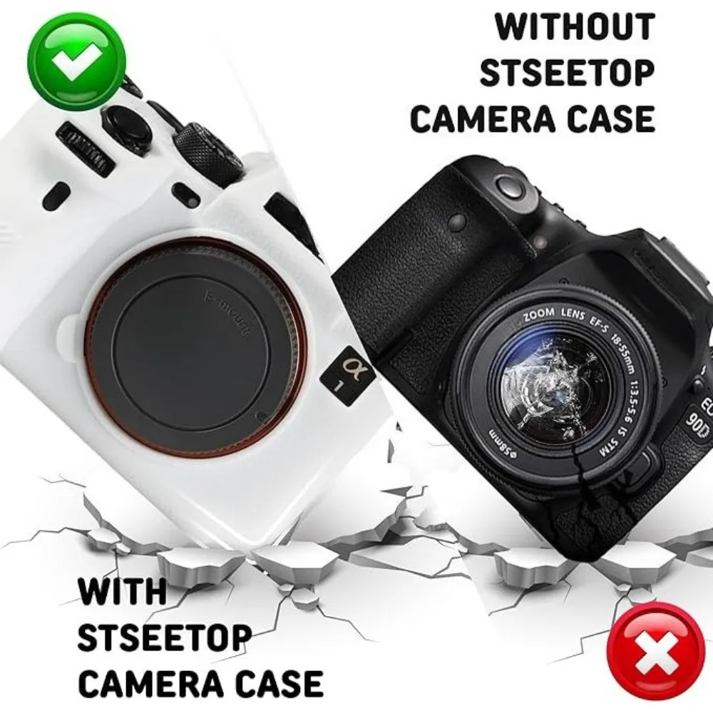 

High Quality Soft Silicone Rubber Camera Protective Body Case Skin For Sony A1 Camera Bag protector cover
