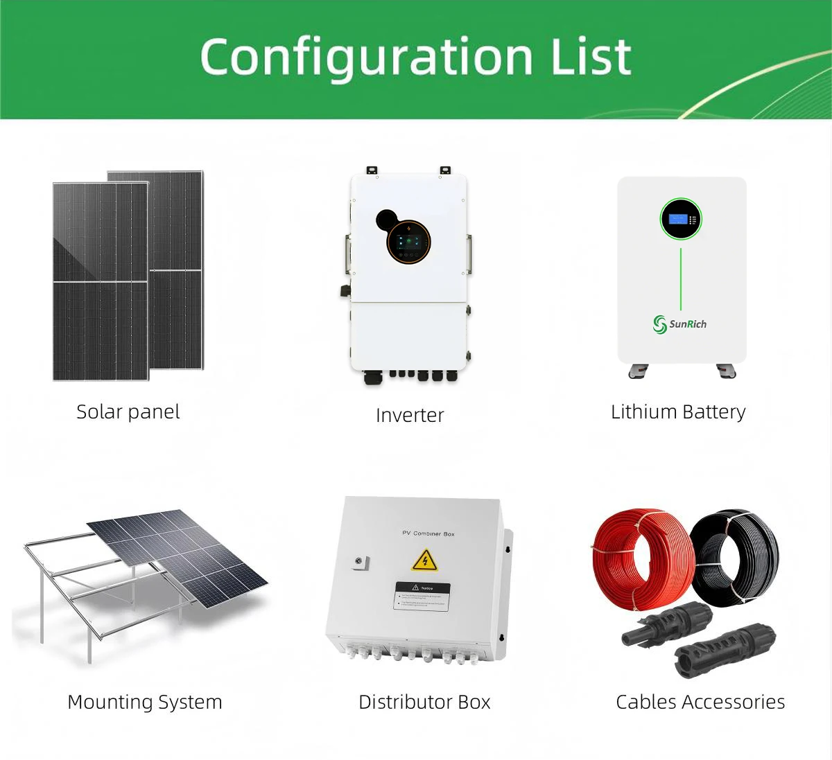 US Certified Hybrid Inverter Solar Energy System US Split Phase Grid with 10KW & 20KWh Lithium Battery for Home Use