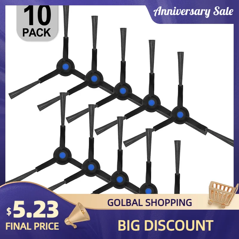 Enhance Your Robot Vacuum with Replacement Side Brushes for Ecovacs For Deebot N30 For OMNI Select from Sets of 4 or 10