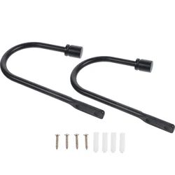 2 Pcs Metal Drapery Hooks Curtain Hooks Wall Mounted Holdbacks Metal Drapery Hooks Tiebacks Home Decor Window Accessories