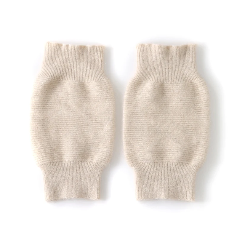 وسادات ركبة من الكشمير 100% للرجال والنساء، أكمام حماية مفصل الركبة، دفء الشتاء، حماية من البرد، دعامة الركبة الباردة القديمة للساق #6