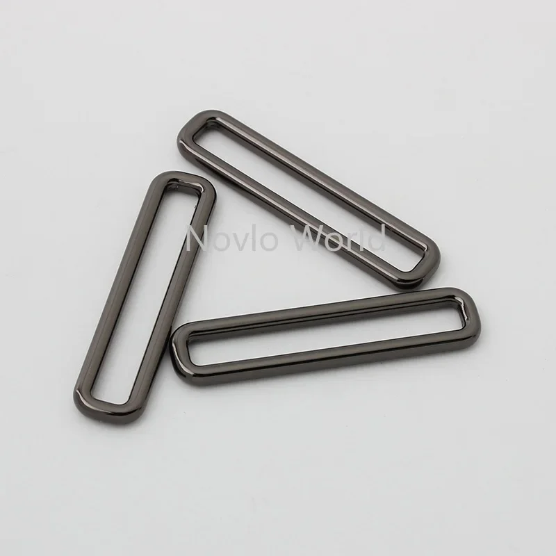10-50pcs 3.0mm line 12*38mm 12*45mm alloy die casting long square buckle for 2021 new designer suitcase luggage connector buckle