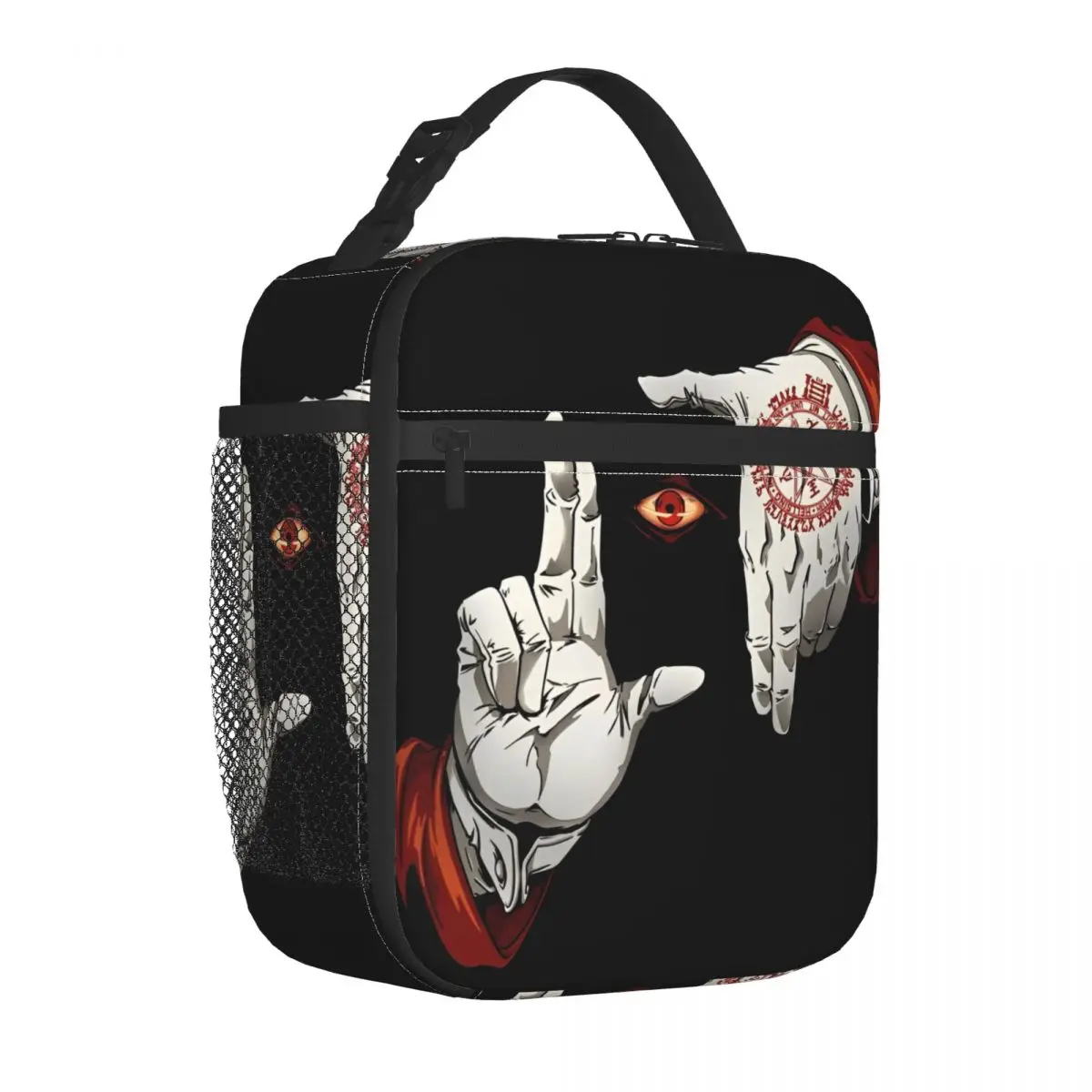 Anime Alucard Hellsing Insulated Lunch Bag Cooler Bag  Lunch Container Large Tote Lunch Box Food Storage Bags School Picnic