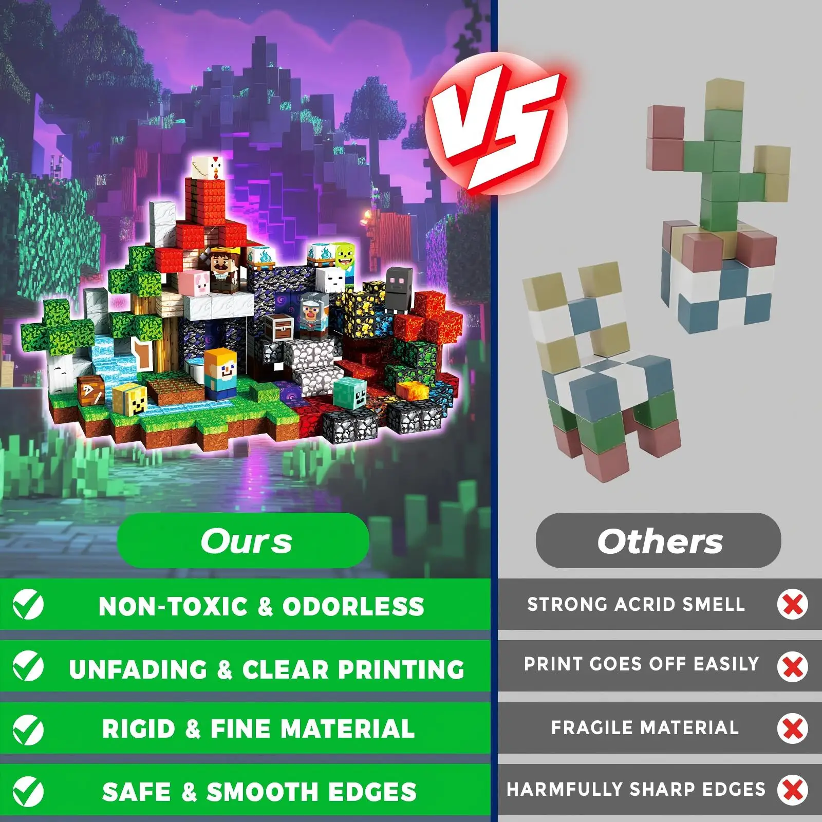 300 pçs blocos magnéticos haste montessori brinquedos construtor, blocos de construção educacionais crianças brinquedos como presentes de aniversário de natal