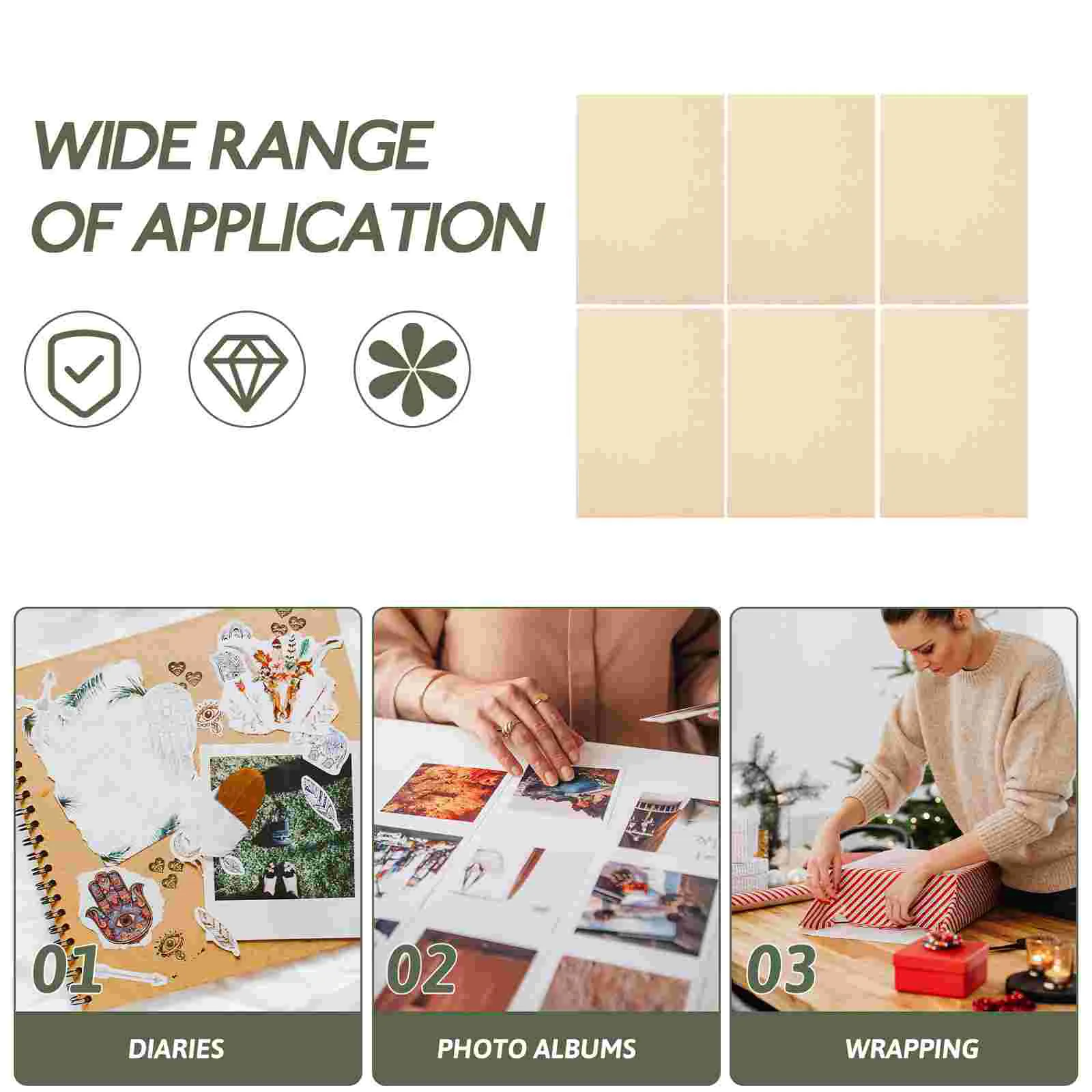 10 Pcs Parchment Ritual Supplies Aged Paper Classic Fancy Vintage Wish Writing