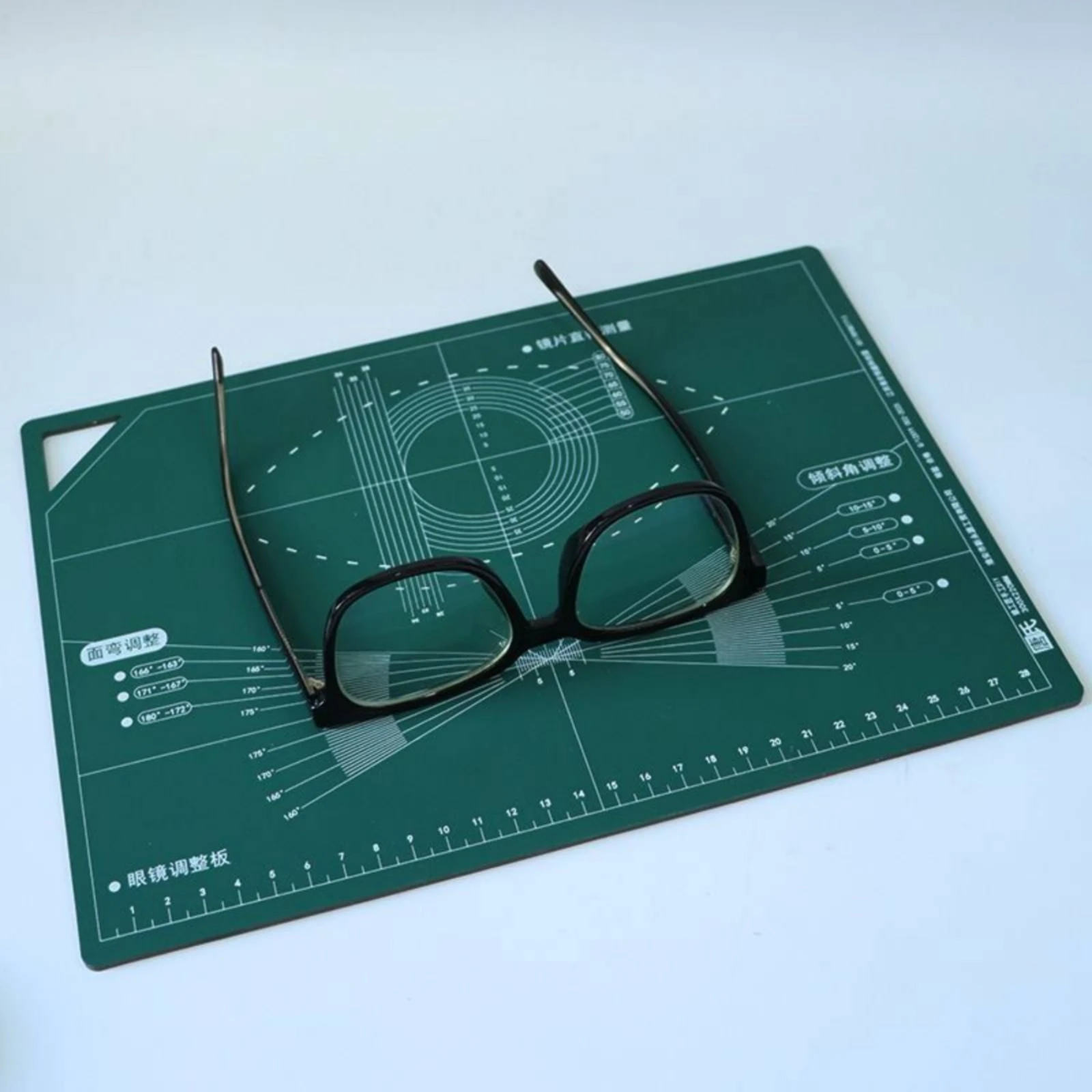 Optical Tool Accurate doubleSided Eyeglass Frame Measuring Board Workshop Tool Practical for Opticians, Eyewear Repair Shop