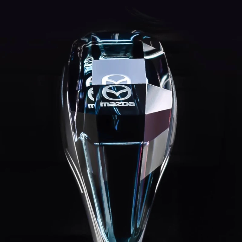 مضيئة كريستال سيارة الداخلية ذراع السرعة رئيس لمازدا 3 5 6 8 RX8 RX7 MX3 Axela Atenza MX5 CX9 CX7 CX5 CX4 الداخلية اكسسوارات