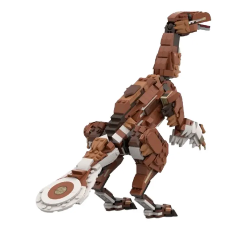 MOC- 208051   Alxasaurus Elesitaiensis zestaw DIY MOC klocki DIY Model cegły wysoki poziom trudności Puzzle zabawki prezenty 668 sztuk