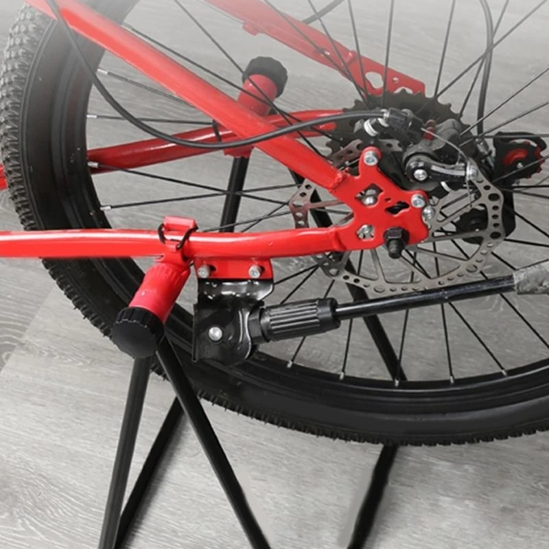 Rennrad Dreieck Boden Ständer Faltbare Fahrrad Reparatur Rack Parkplatz Ständer Halter Stehende Fahrrad Halterung Wartung Rack – Detail 10
