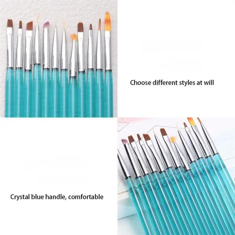 High Color Value Nail Brush Set, Halo Dyeing, Cerdas macias e elásticas, Pintado com linhas de gradiente, Beauty Health Tools