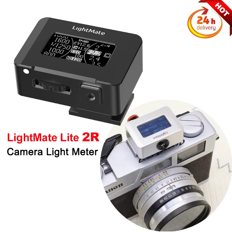 Photography Mini Camera Light Meter LightMate Lite 2R Set-top Reflection Luminometer LED Display Real-time External Light Meter