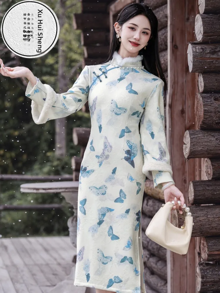 retro-republic-of-chi-young-new-chinese-long-sve-qipao-dr-ular-collar-skirt-warm-polyester-fiber