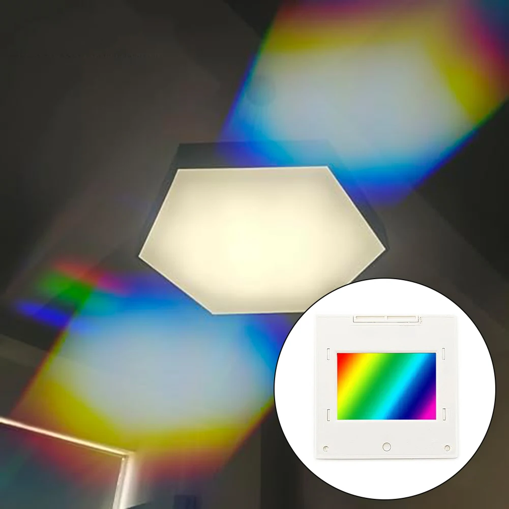 1PCS Diffraction Grating Optical Grate Teaching Demonstration Transmission Grating Spectrophotometer Holographic Imaging 36x38mm