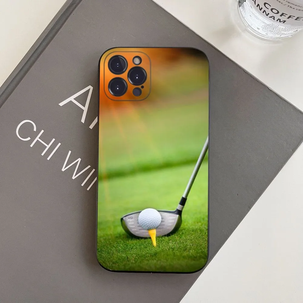 Sport Golf Ball Phone Case For iPhone 15 14 11 12 13 Mini Pro XS Max Cover 6 7 8 Plus X XR SE 2020 Funda Shell