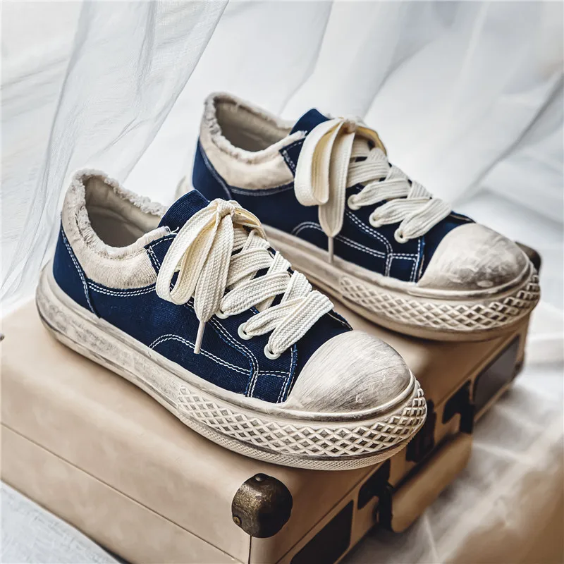 Multi-Scene Male Vulcanized Shoes Breathable Outer Material, Soft Cozy Structure Indoor Outdoor Daily Casual Wearing