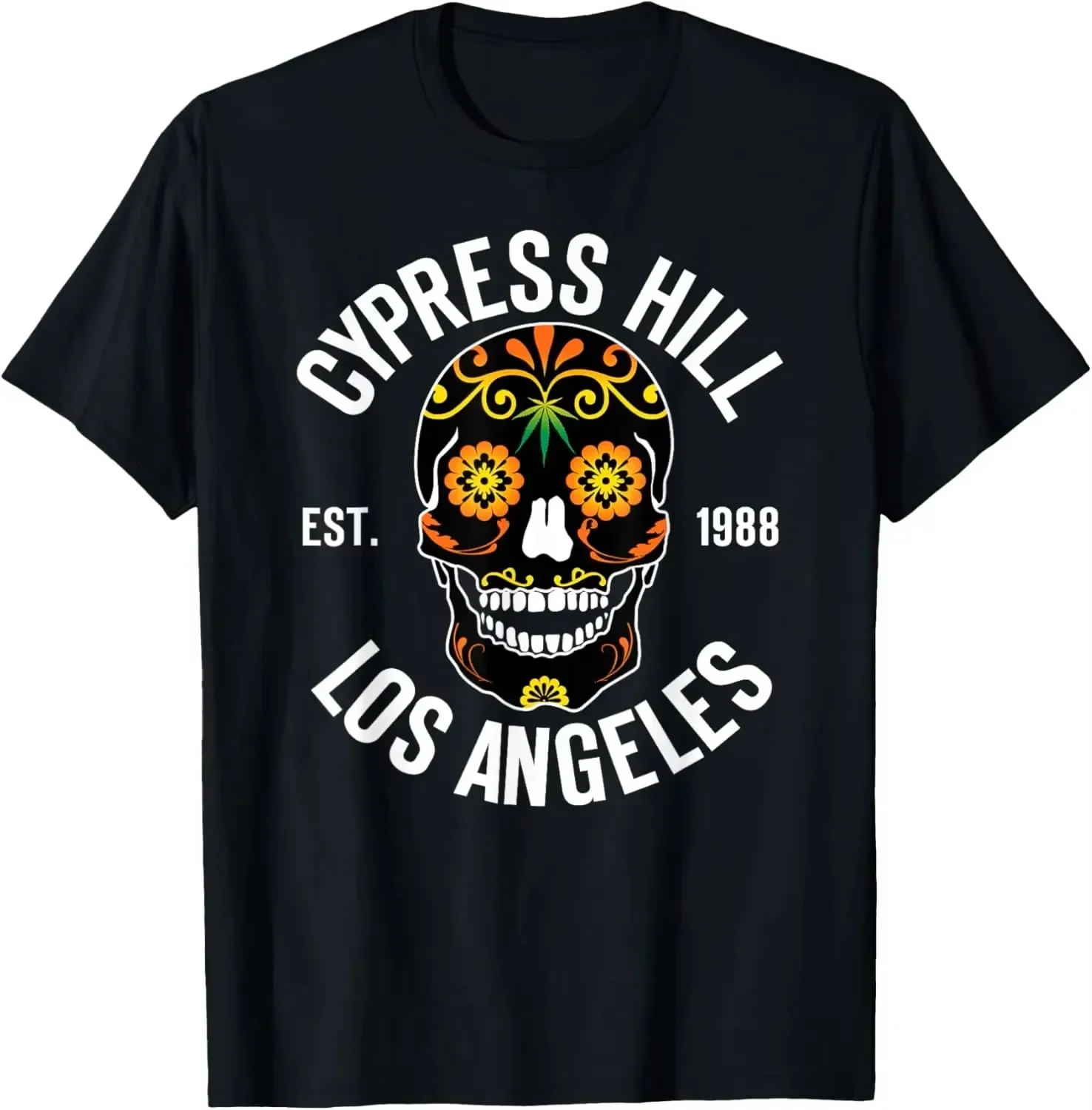 2026 New Cypress Hill-Day of The Dead Printed Graphic T-shirts Men's and Kids T-shirts Short-sleeved T-shirts Men's Clothing