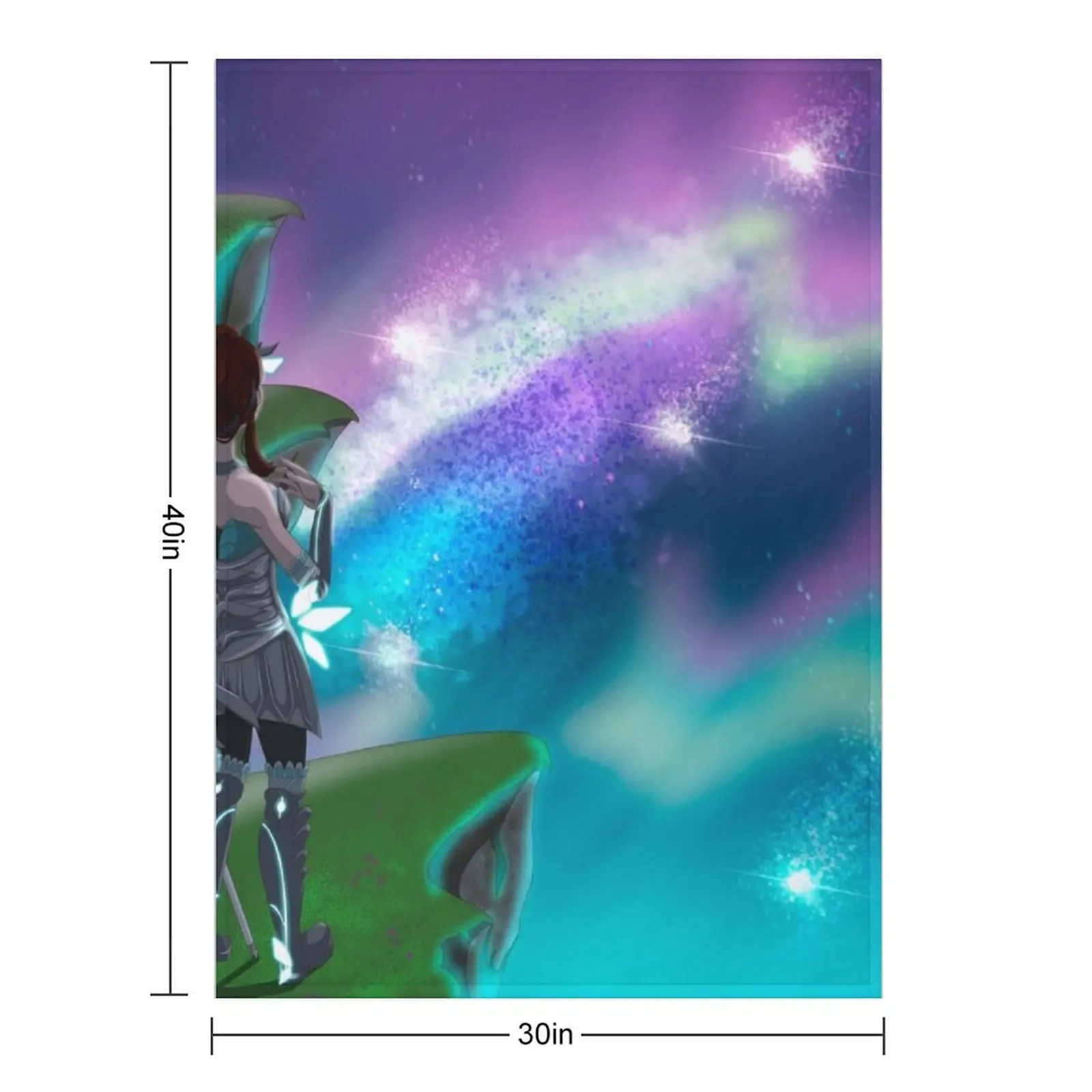 Zephyrra Celestial Ver 1 - بطانية رمي سديمية من Euthaeria للأريكة، بطانية جميلة للأطفال أفكار هدايا عيد الحب #3