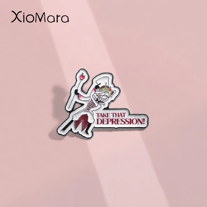 Take That Depression Emaille Pin Komödie und Fantasy Animation Nostalgische Broschen Revers Abzeichen Schmuck Geschenk für Fans Freund