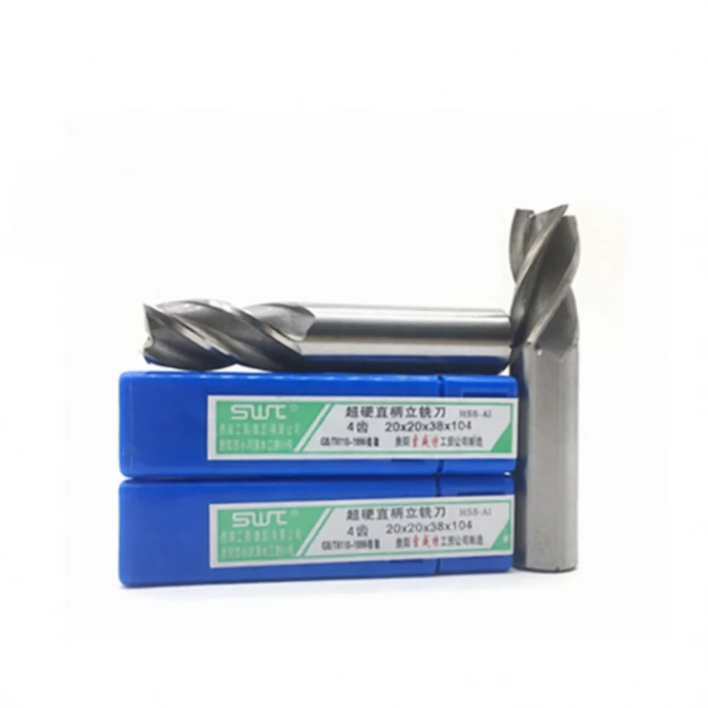 Versatile Straight Shank End Mill Bit Milling Cutter Set CNC Machine Tool For Metalworking Aluminum Brass Grooving Job