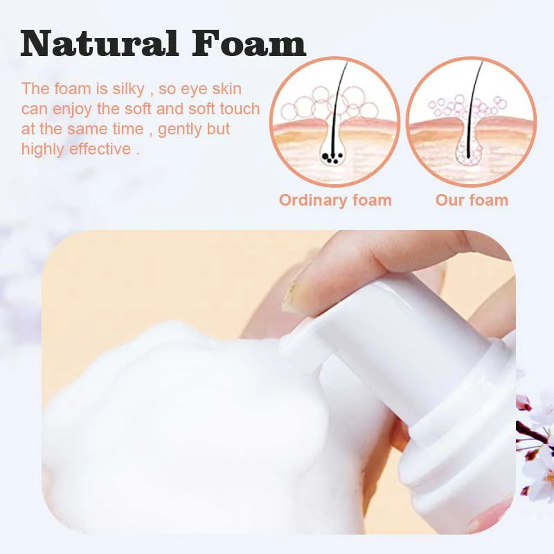 CNKESS Handmade Sensitive Shampoo Kit for Eyelash Cleaning Custom Packaging with Box and Brush Synthetic Eyelash Beauty Cleaner