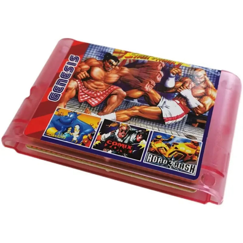 MegaDrive MD 196 in 1 Game Cartridge for Mega 16 Bit Game for Mega Drive Mega Genesis PAL and NTSC