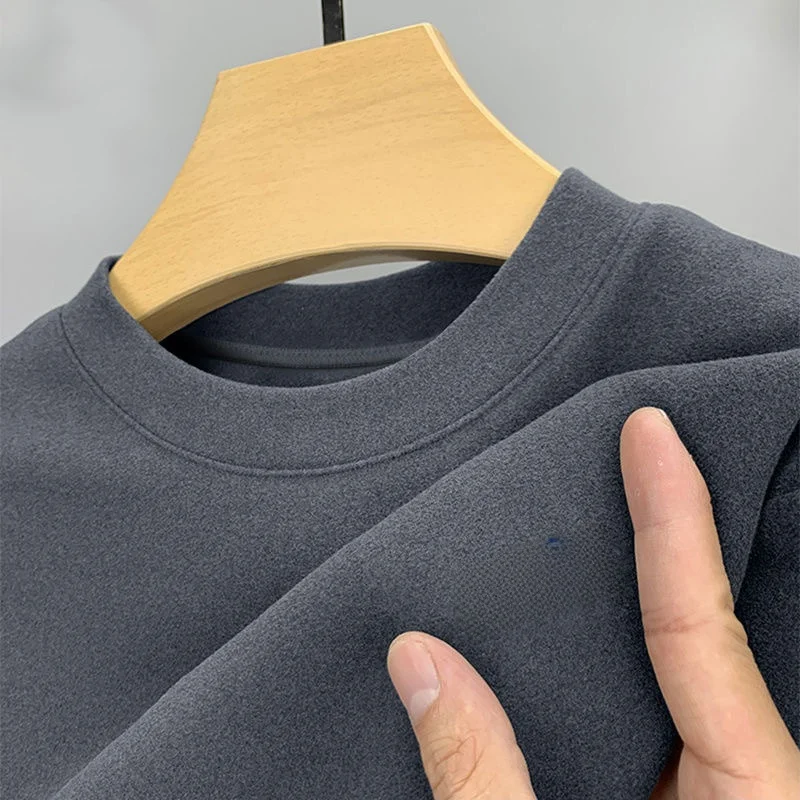 خريف شتاء دافئ على الوجهين Fce مبطن مستدير Ne مطبوع طويل Sve هوديي الرجال طبقة قاعدة irt تنوعا محبوك