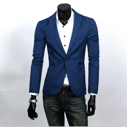 Imagen 2 del producto Traje pequeño ajustado versión coreana para hombre, traje pequeño informal para hombre, abrigo de moda para hombre