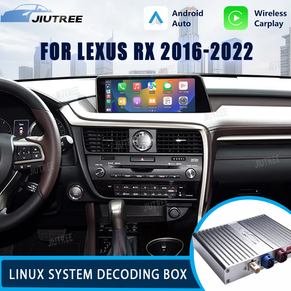 Decoding Box For Lexus RX 2016-2022 Linux Interface Box Fit For Original Car OEM Screen Wireless Apple CarPlay Android Auto