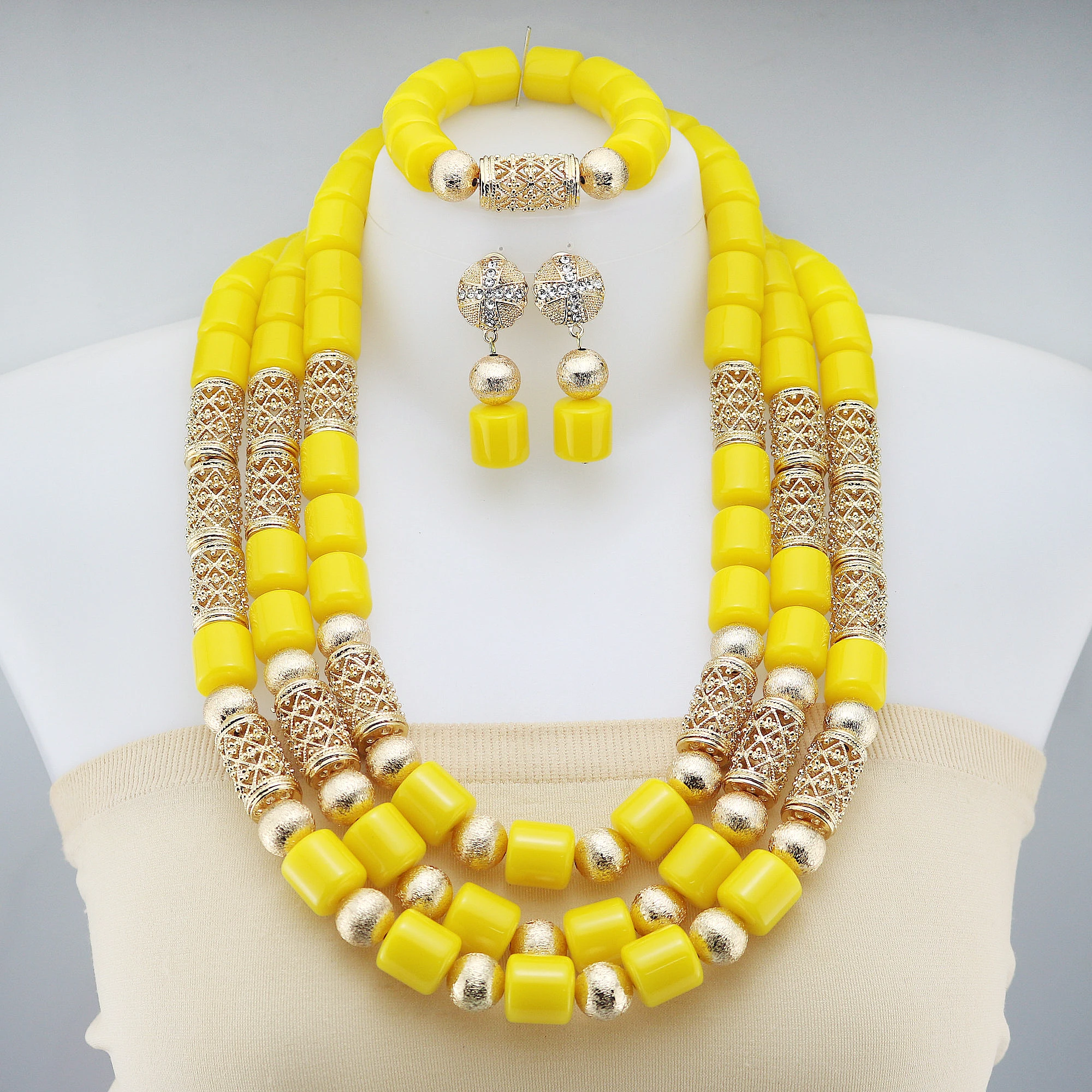 

2024 New Resin Jewelry Sets Latest Resin Jewelry Sets Luxury African Wedding Resin Bead Beads Jewelry sets Nigerian Women