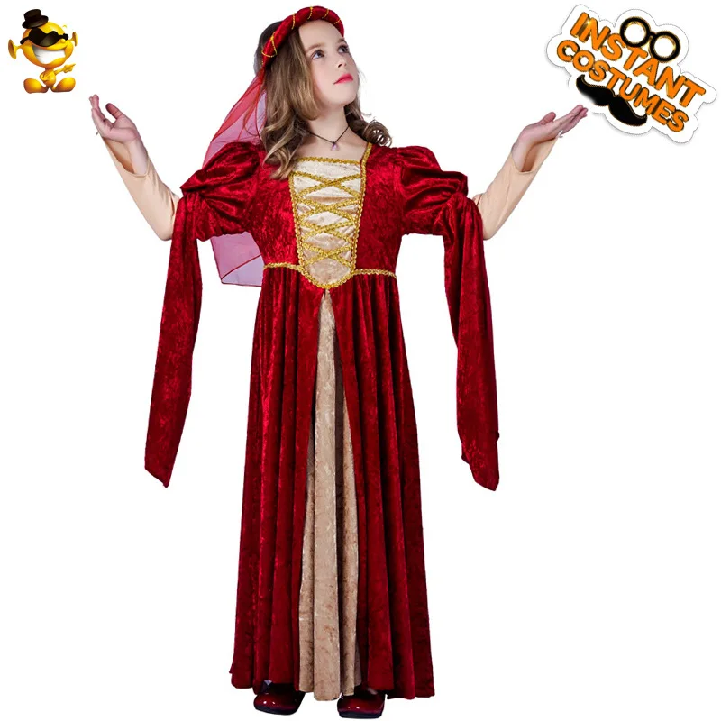 Medieval Retro Princess Dress Halloween Renaissance Cosplay Role-Playing Stage Performance Costume Party Props