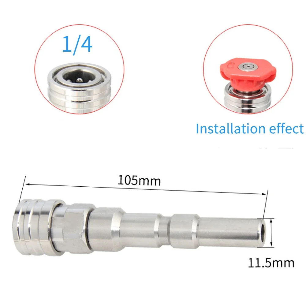 Wysokociśnieniowy pistolet do mycia samochodów Adapter pistoletu do mycia samochodów Przedłużacz dyszy do mycia samochodów Adapter Nilfisk do 1/4