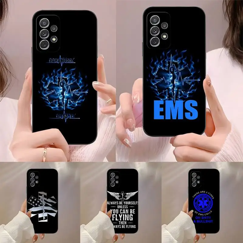 EMT EMS Medical Rescue Phone Case Fundas For Samsung S20 Fe Lite S21 S30 Ultra S8 S9 S10 E Plus Macia Shockproof Cover